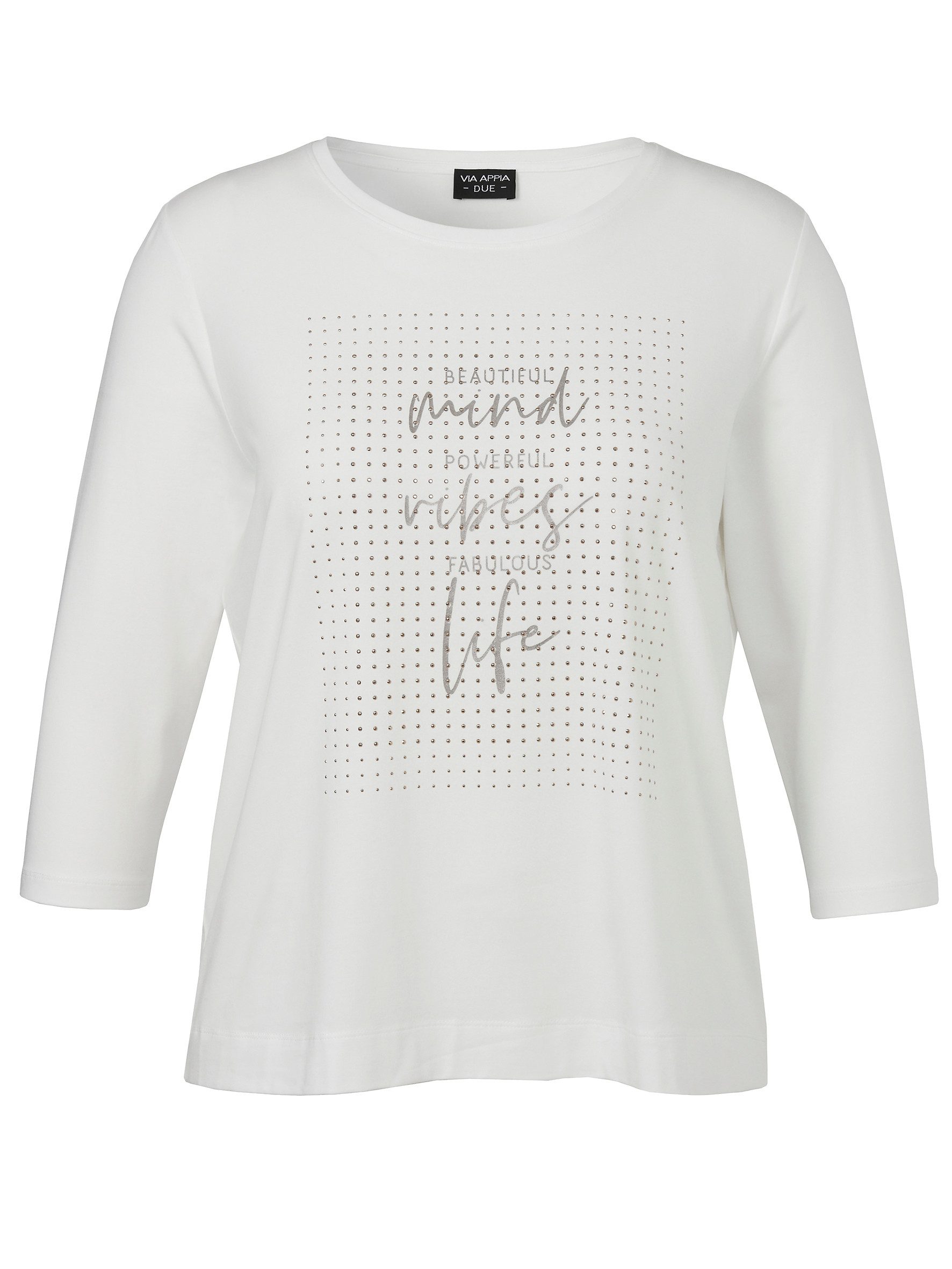 VIA APPIA Блузкиtop T-Shirt Rundhals 3/4 Arm Motiv