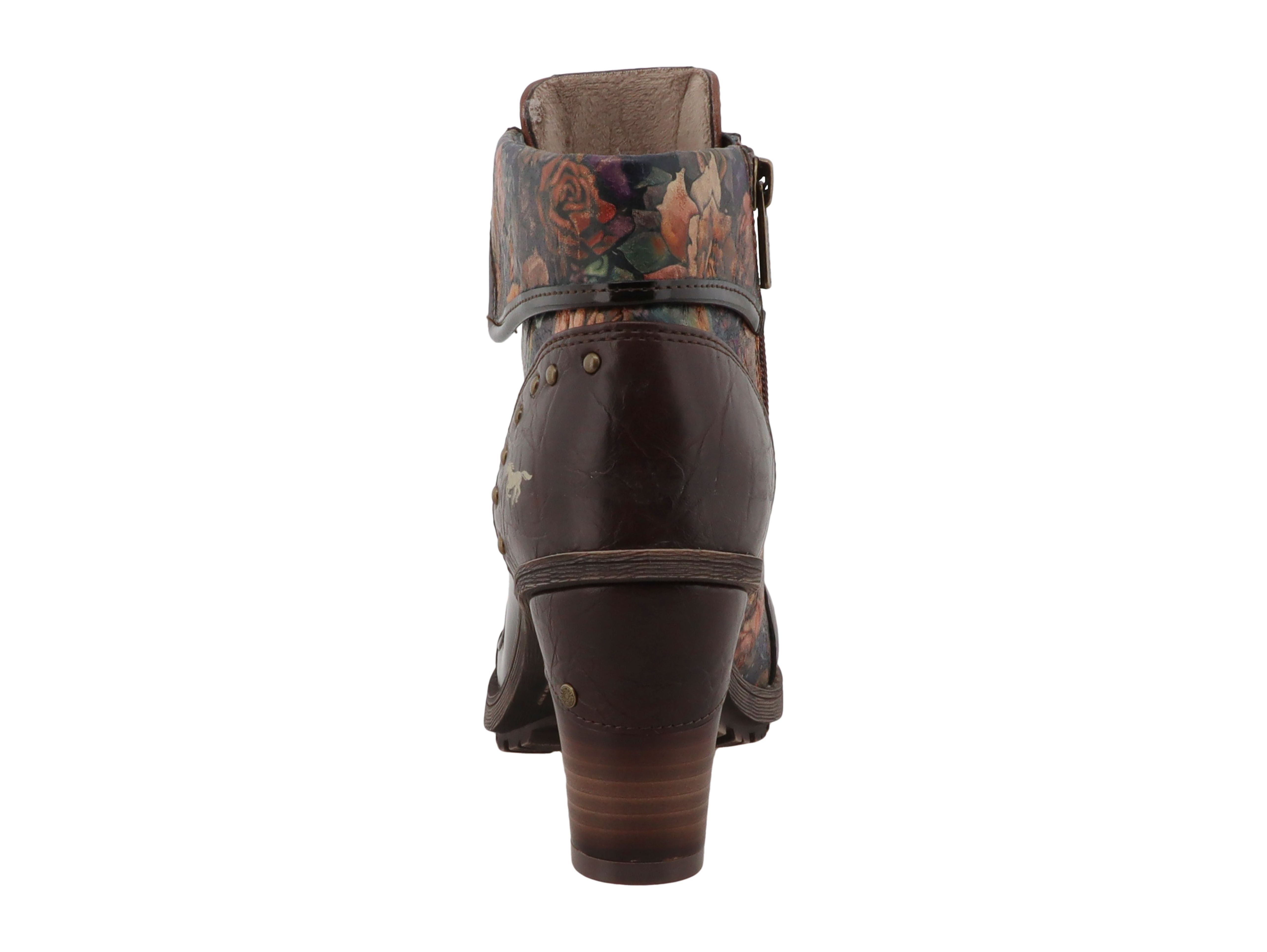Mustang Shoes Mode-Stiefel Stiefelette Blockabsatz, Schnürboots mit umschlagbarem Kragen – Bild 2 von 4