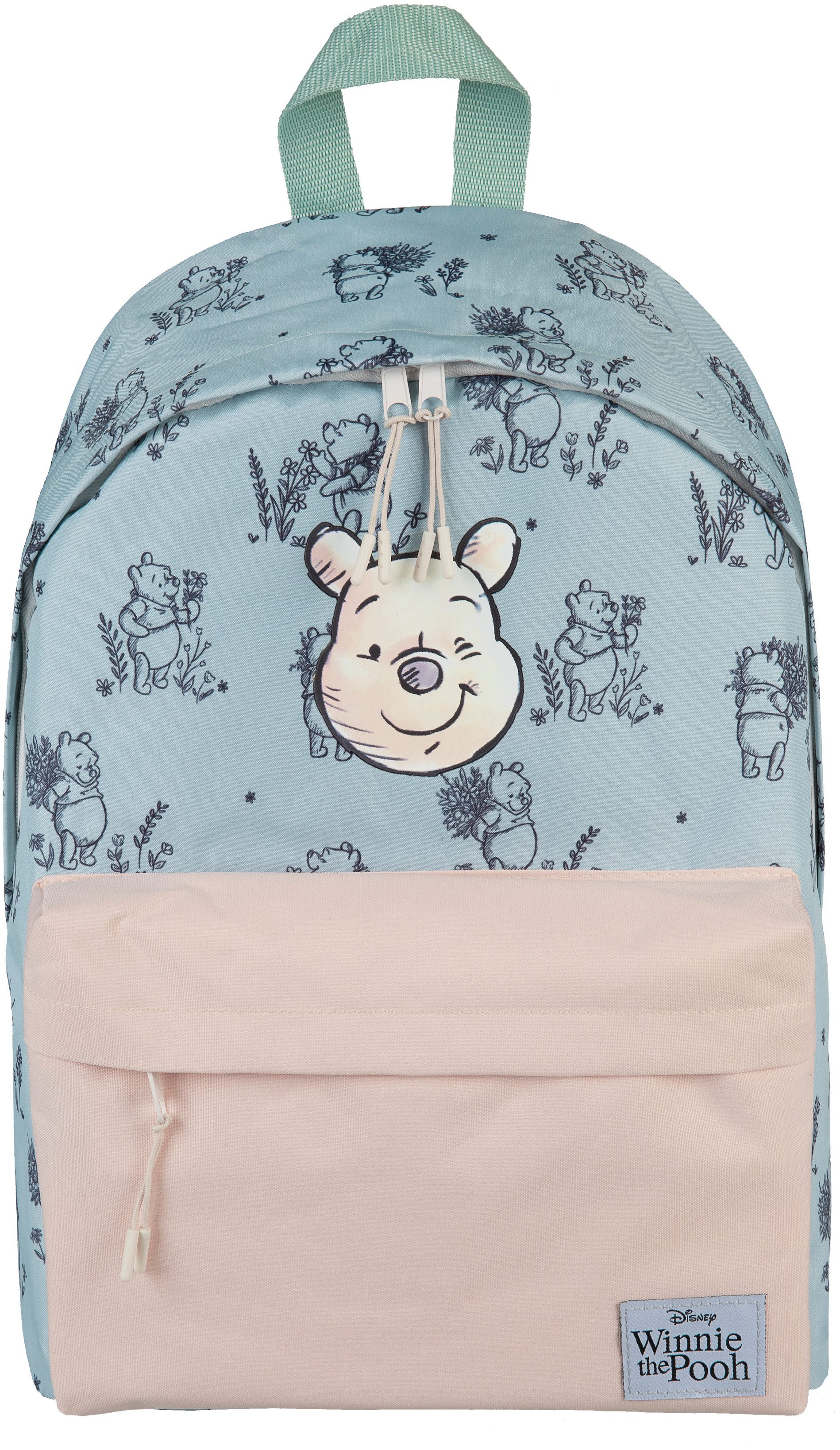 UNDERCOVER Kinderrucksack Winnie Pooh (Set, 3-tlg), inkluisve Notizbuch A5 und Mäppchen