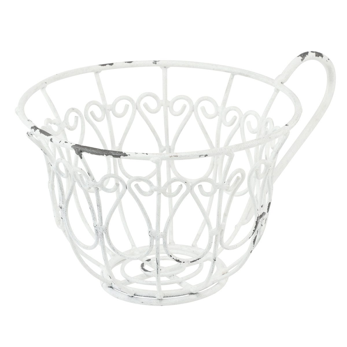 Viana Gartenfigur Shabby Chic Pflanztopf Metall günstig online kaufen