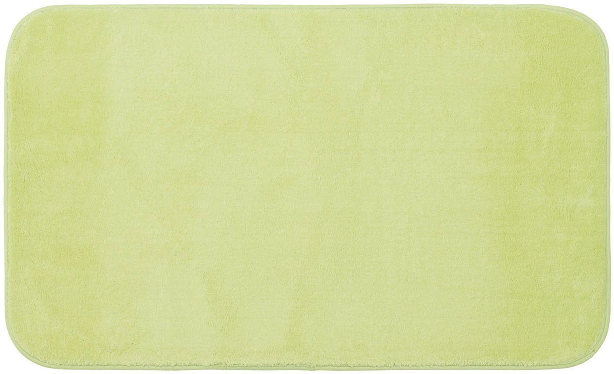 Gözze Badematte Rio Premium, Höhe 18 mm, rutschhemmend beschichtet, schnell trocknend, fußbodenheizungsgeeignet, Polyester, rechteckig, Badteppich, Uni Farben, waschbar, rechteckig & rund erhältlich