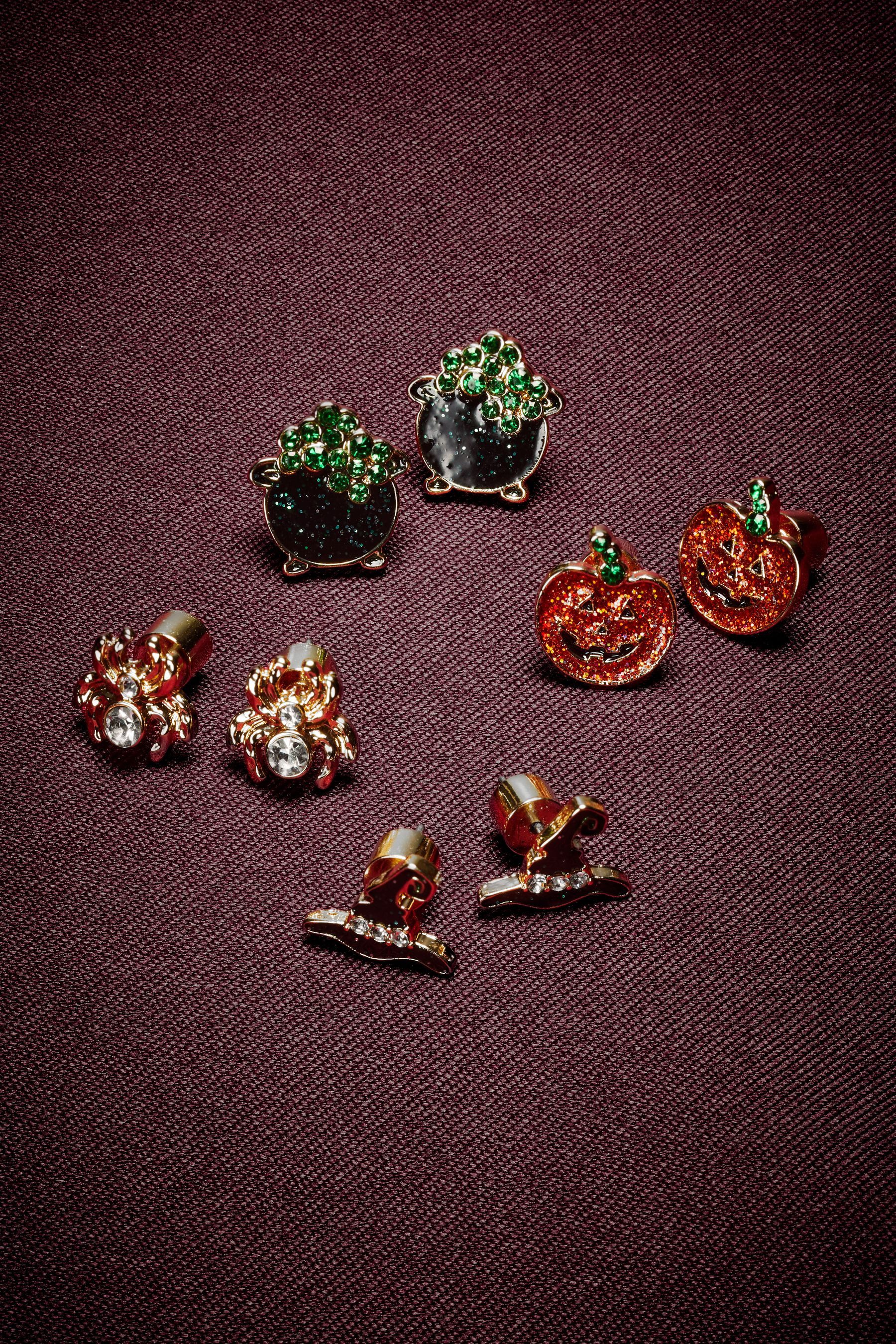 Next Ohrring-Set Ohrstecker Halloween, 4er-Pack (4-tlg)