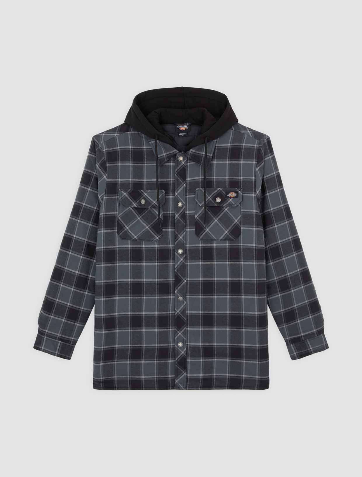 Dickies Funktionshemd Dickies Workwear Hemden FLEECE HOODED FLANNEL SHIRT JACK RELAXED