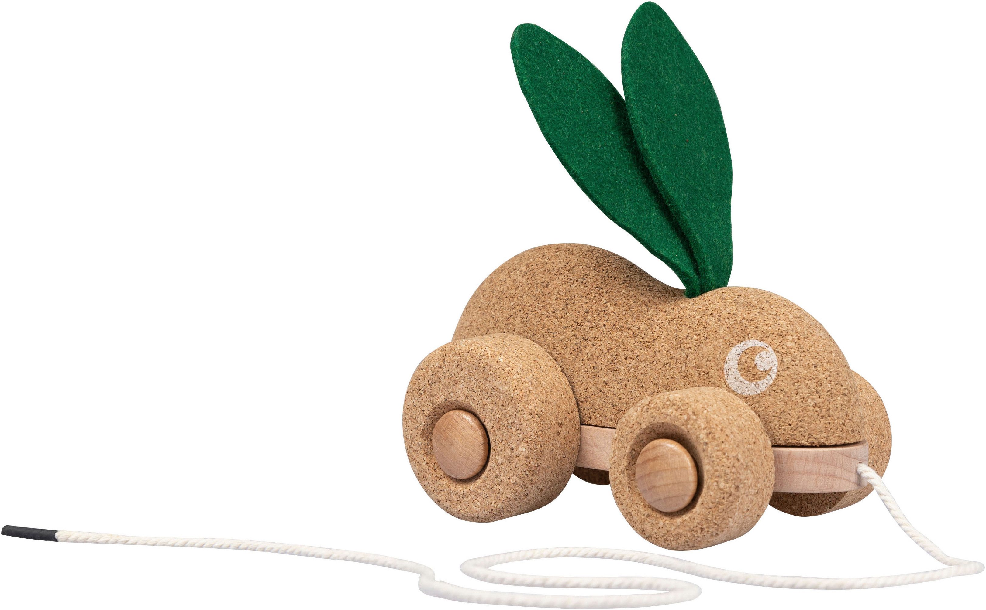 KORKO Nachziehtier Hopping Bunny, Made in Europe