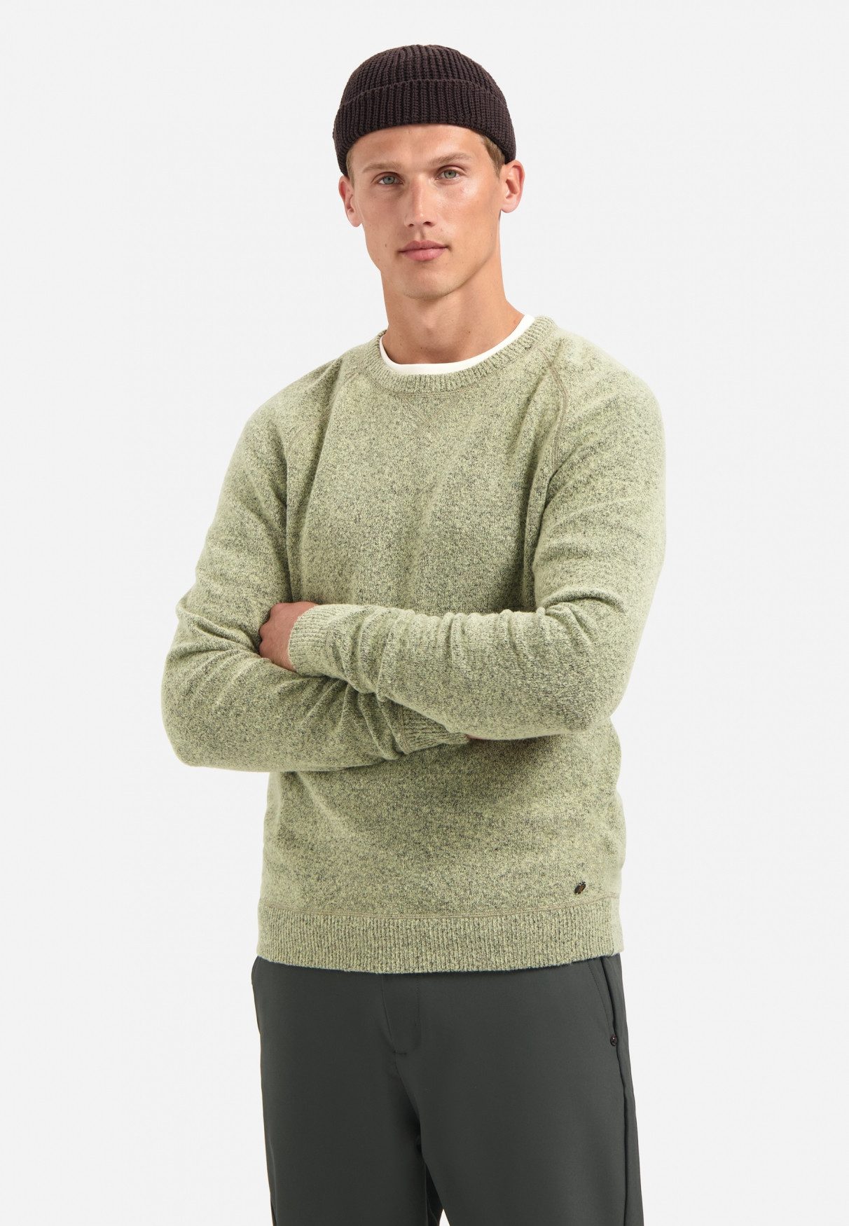 NO EXCESS Strickpullover Pullover Crewneck Soft Wool Blend