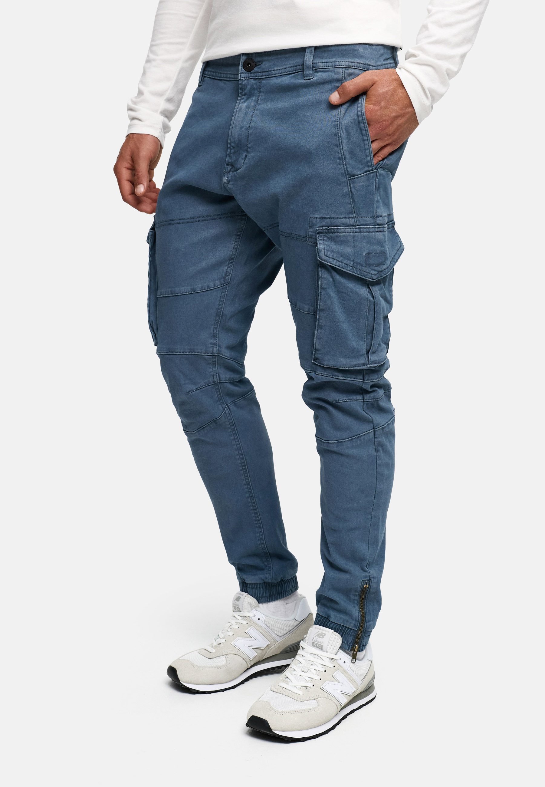 Indicode Cargohose Herren Alex Cargo Hose Herrenhose mit 6 praktischen Tasc günstig online kaufen