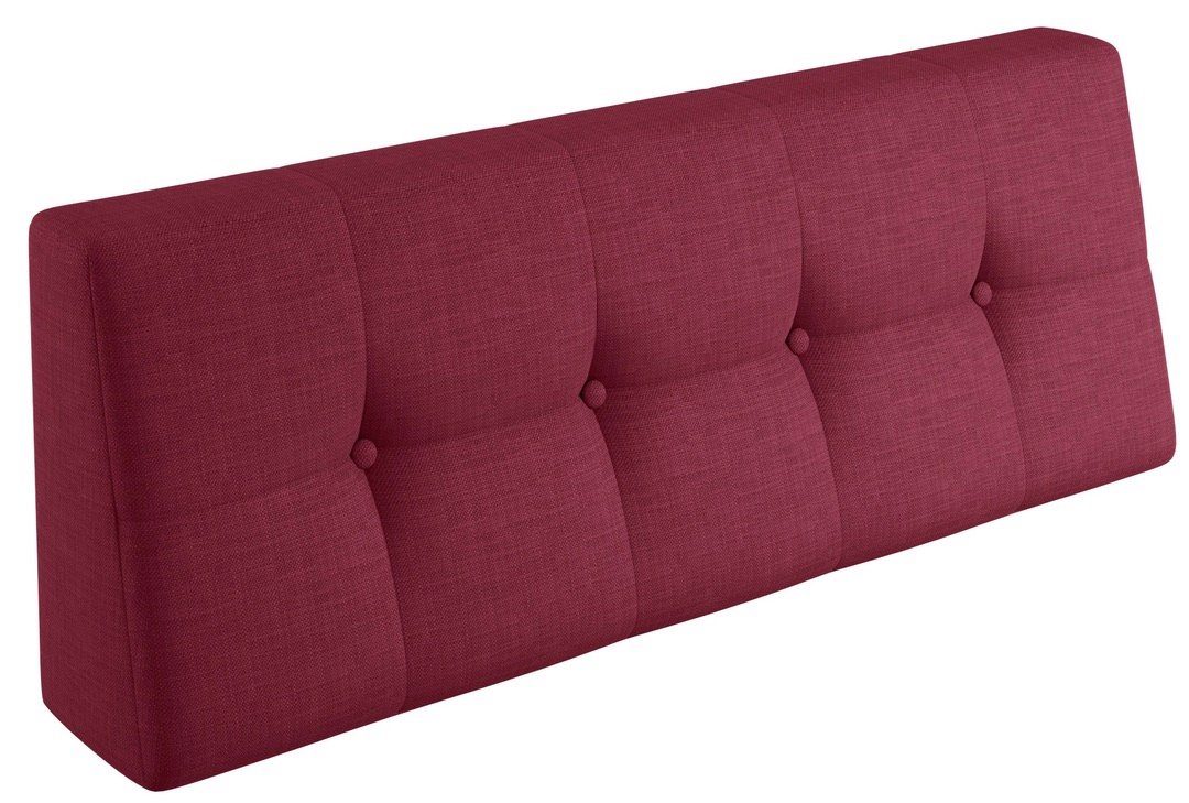 sunnypillow Rückenkissen Palettenkissen gesteppt Rückenkissen 120x40x20/10cm, Rot