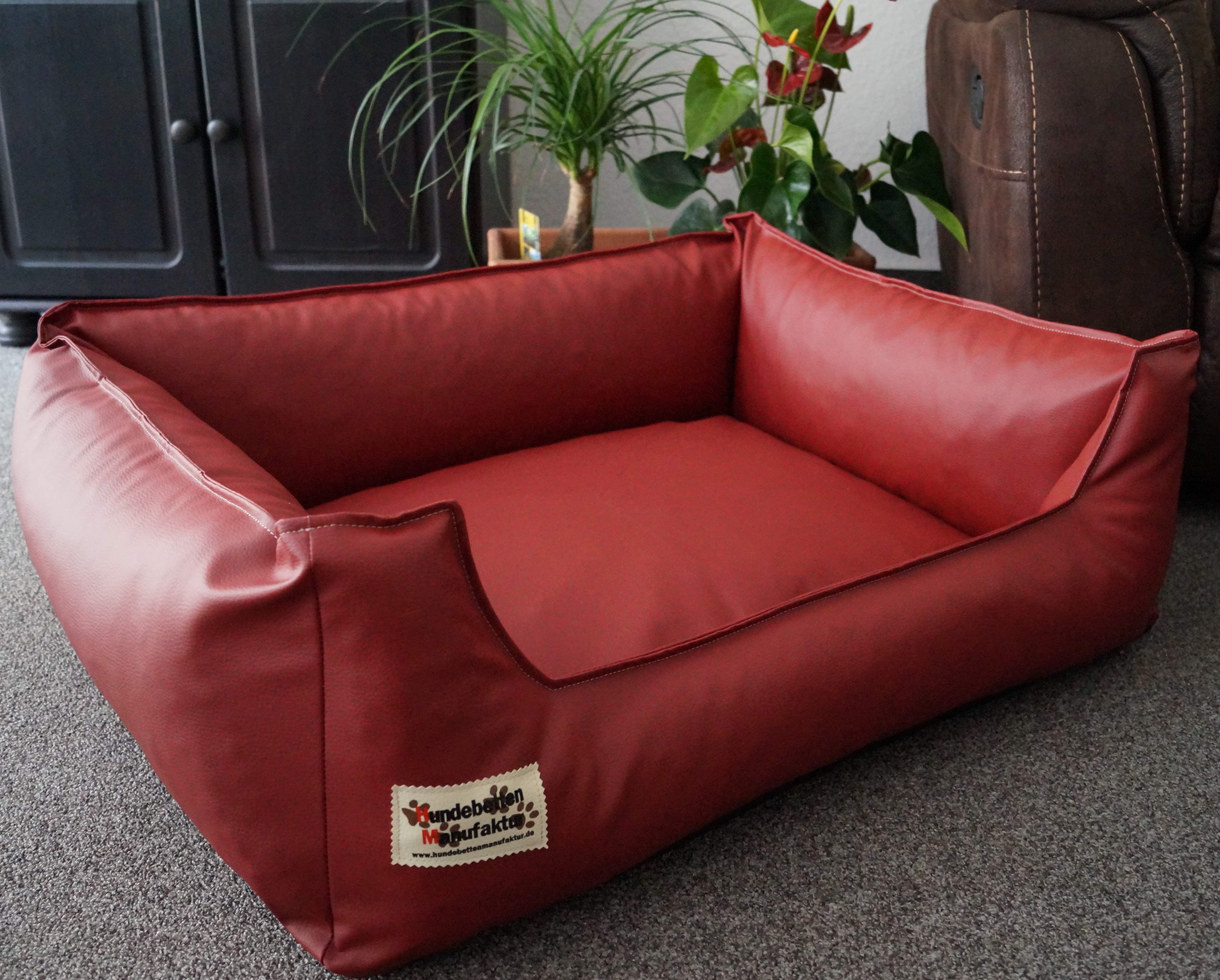 Hundebettenmanufaktur Hundekorb Hundesofa Schlafplatz Kunstleder Similpelle günstig online kaufen
