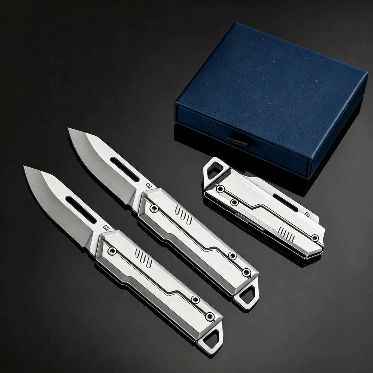 LuxusKollektion Taschenmesser Taschenmesser Klein Mini EDC Set 2 Stk, (2 St)