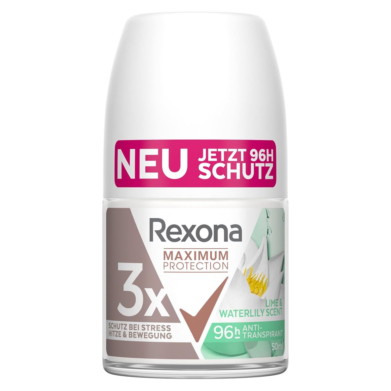 Rexona Deo-Roller Maximum Protection Lime & Waterlily Anti-Transpirant