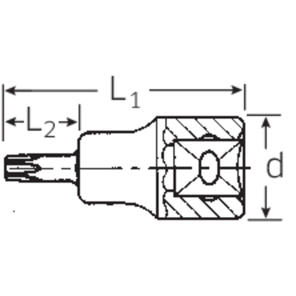 Steckschlüssel-Bit-Einsatz T50 1/2″ Steckschlüssel Stahlwille