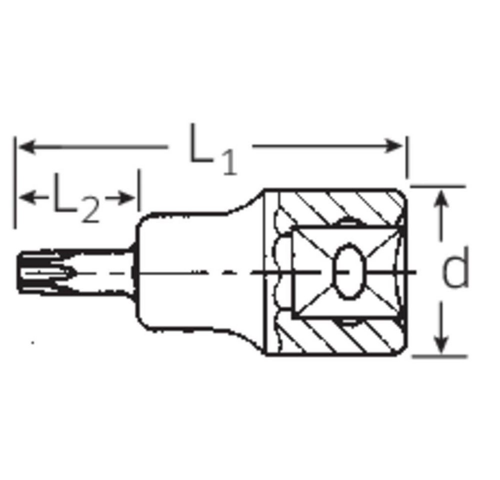 Thumbnail - Stahlwille Steckschlüssel Steckschlüssel-Bit-Einsatz 1/2″ T30