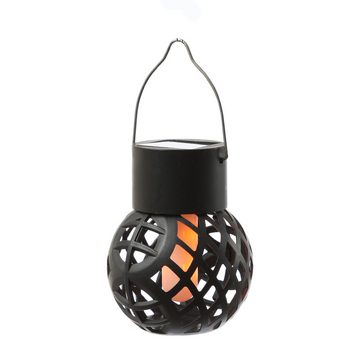 MARELIDA LED Solarleuchte LED Solar Hängeleuchte Feuerball Kugelleuchte mit Flammeneffekt 8St., LED Classic, amber