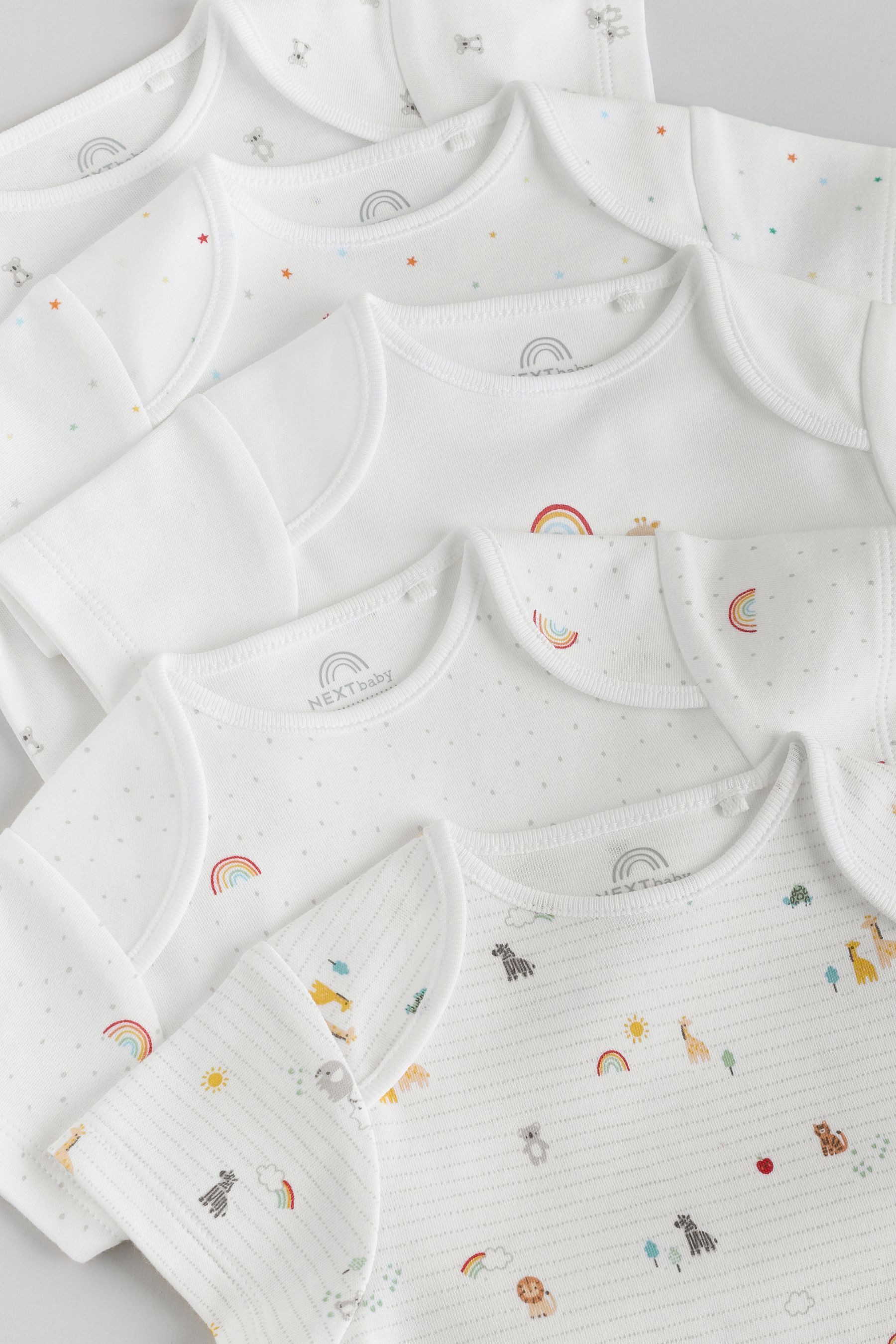 Next Kurzarmbody Kurzärmelige Baby Bodysuits, 5er-Pack (5-tlg)
