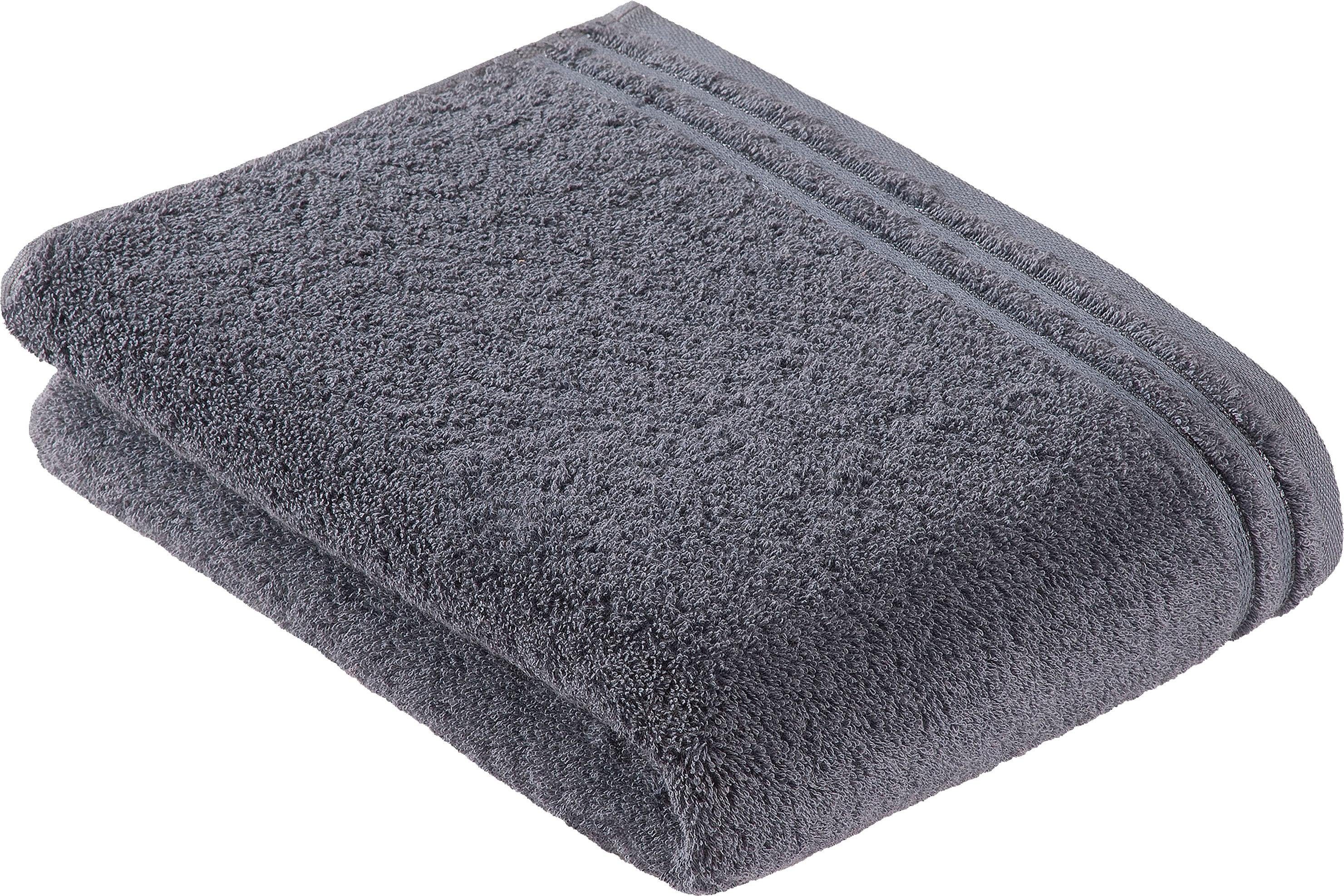 Vossen Badetuch Calypso Feeling, Walkfrottee (1-St), mit schmaler Bordüre aus 100% Baumwolle, Vegan, einfarbig