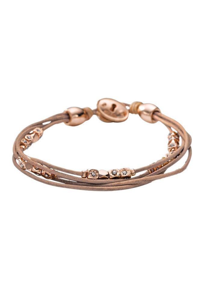 Lederarmband Glassteinen Fossil Mit Glassteinen »ja5799791« Fossil Mit »ja5799791« Fossil Lederarmband D2EH9I