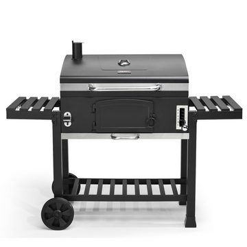 TAINO Holzkohlegrill HERO XXL, mit Abdeckhaube, höhenverstellbare Kohlewanne, Grillfläche: ca. 42 x 72 cm