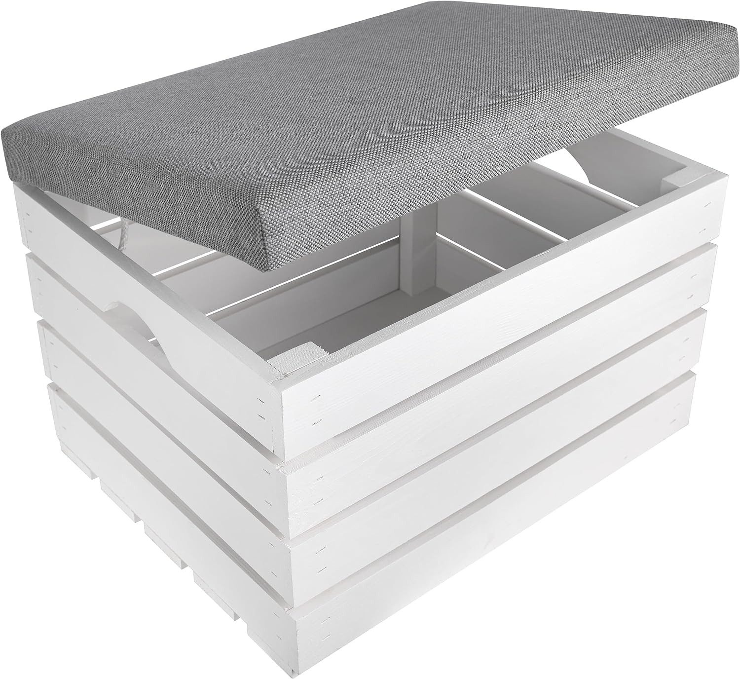 Creative Deco Sitzhocker Sitzbank gepolstert mit Stauraum 50x40x35 cm, mit günstig online kaufen