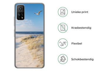 MuchoWow Handyhülle Düne - Möwe - Strand - Meer - Sonne, Phone Case, Handyhülle Xiaomi Mi 10T, Silikon, Schutzhülle