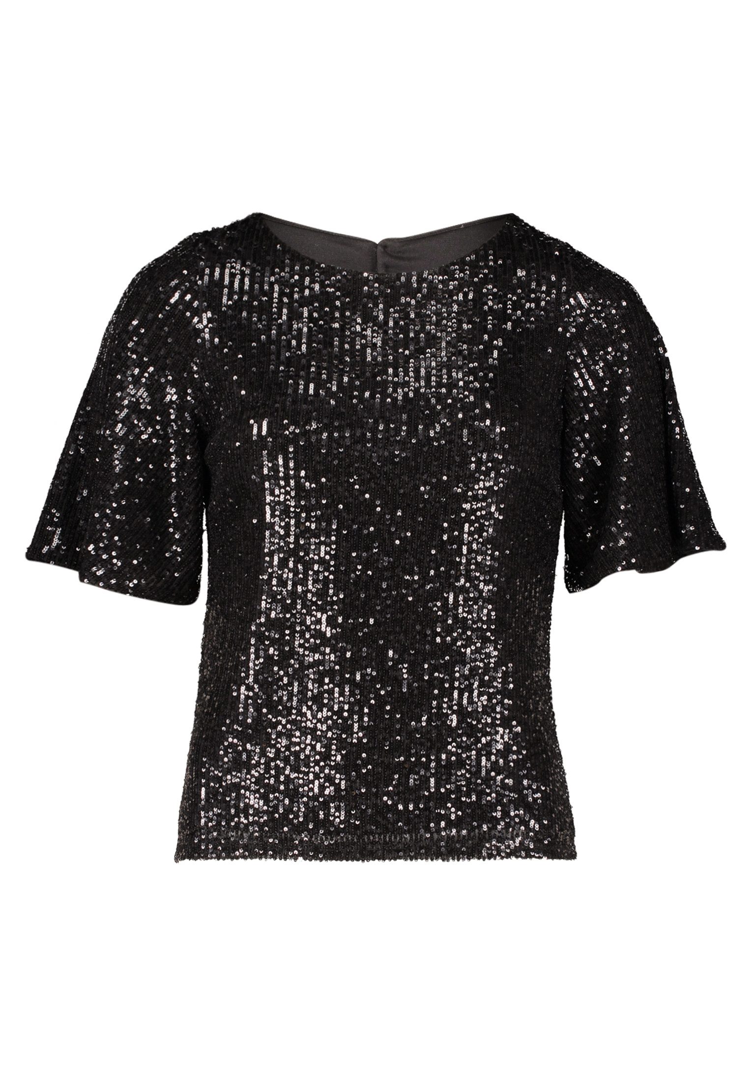 Vera Mont Kurzarmshirt "Damen Pailletten-Bluse mit Flügelärmeln" 1 Stk. tlg günstig online kaufen