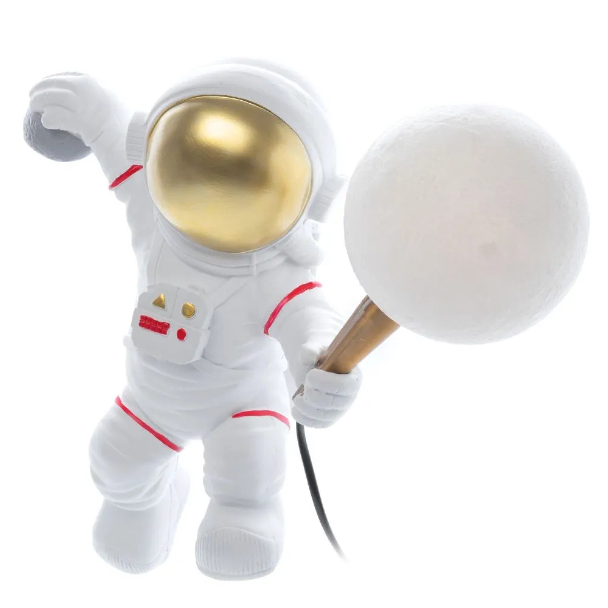 COFI 1453 LED Tischleuchte Astronaut LED Tischleuchte Nachlampe mit Mondmotiv hängend 1000lm 36V