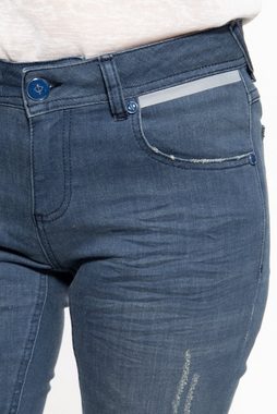 ATT Jeans Straight-Jeans Stella im Used-Look mit reflektierenden Details