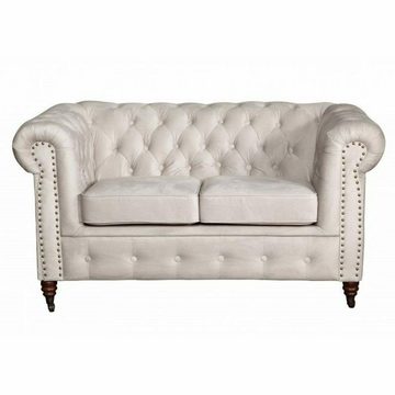 JVmoebel Sofa, Chesterfield Oxford 2 Sitzer mit Bettfunktion Couch Polster Sofa