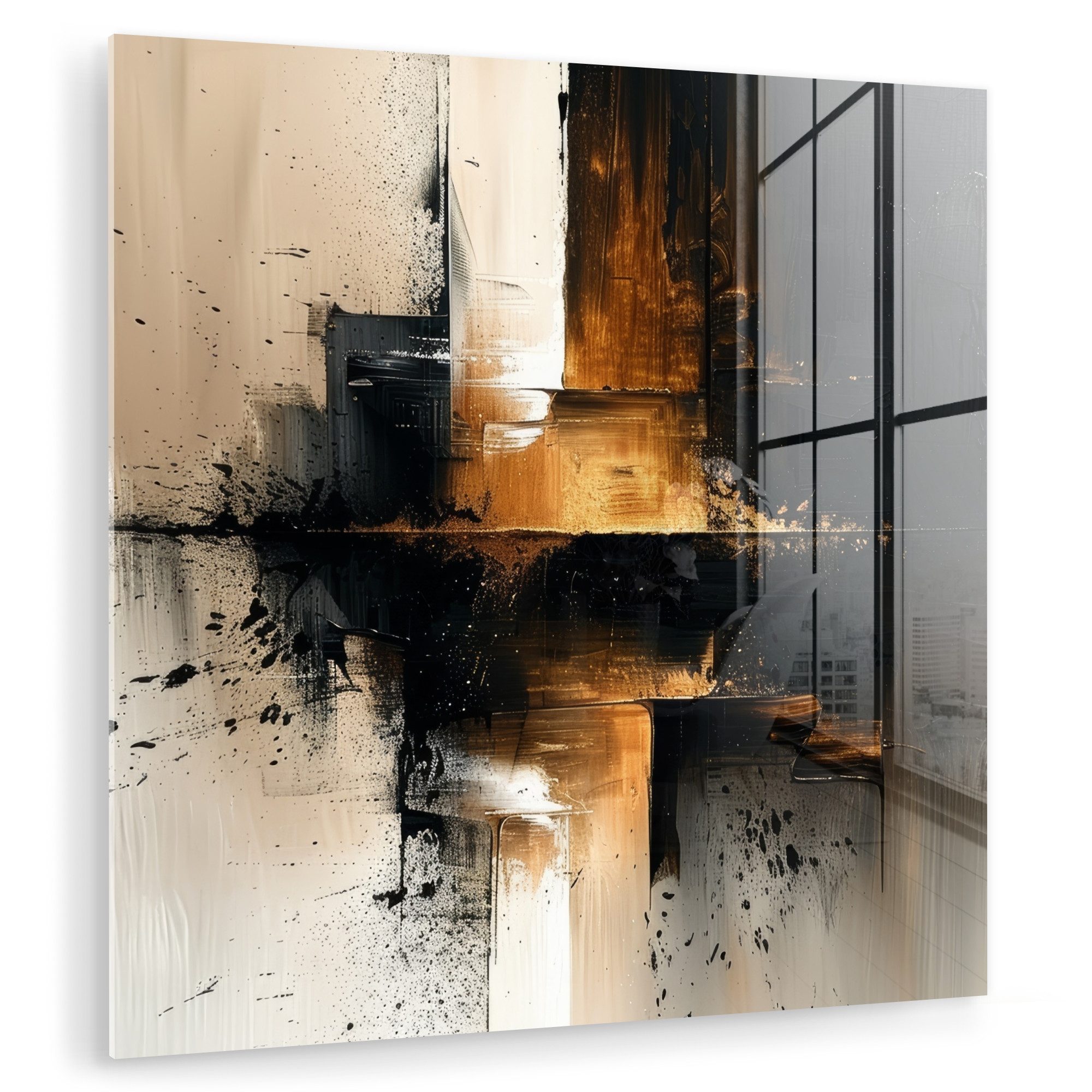 MuchoWow Acrylglasbild Modern - Schwarz - günstig online kaufen