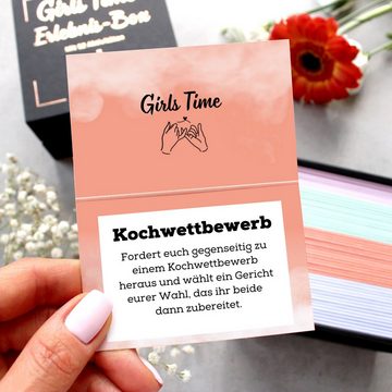 Timando Spiel, Girls Time - 52 Aktivitäten für Freundinnen in Einer Box, Erlebnis-Box mit coolen Ideen für euren Mädels-Tag, Geschenk Beste Freundin