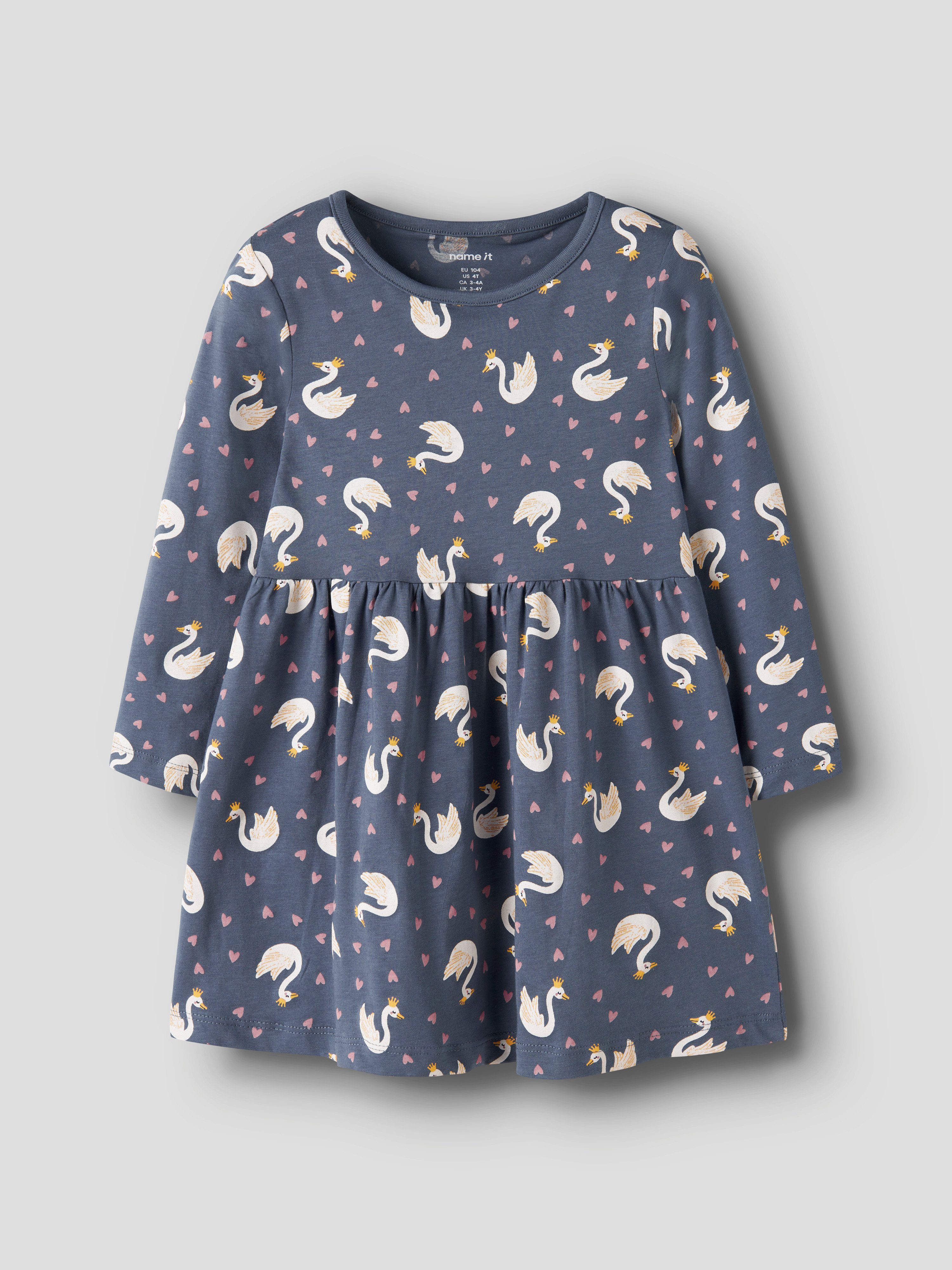 Name It Jerseykleid NMFVILISA LS DRESS Baumwolle, regular fit