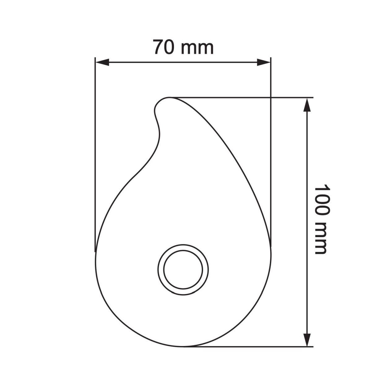 Bravios Briefkasten Metallic Tropfen Klingeltaster Grau