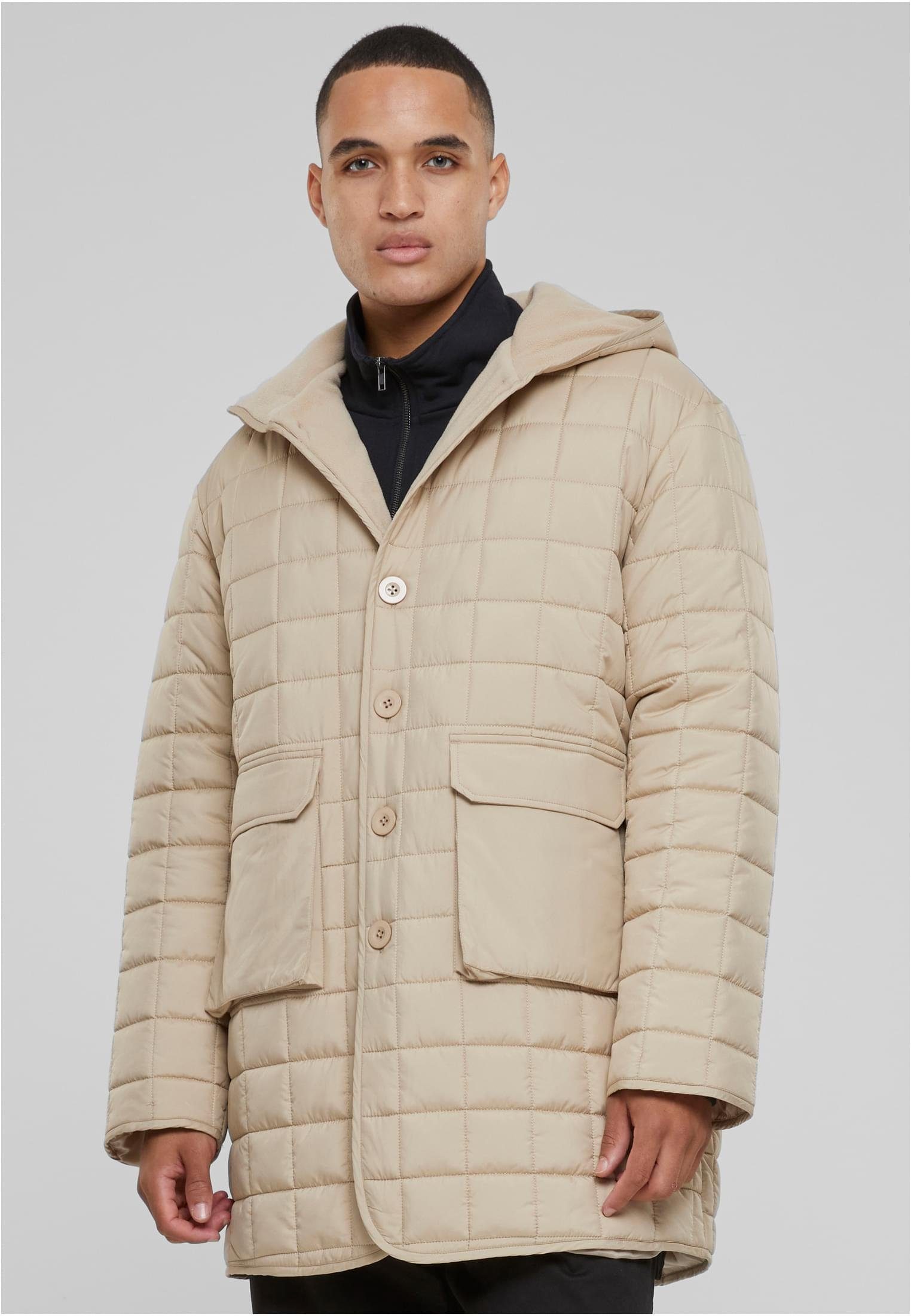 URBAN CLASSICS Outdoorjacke Polar Fleece Lined Parka Herren Parka