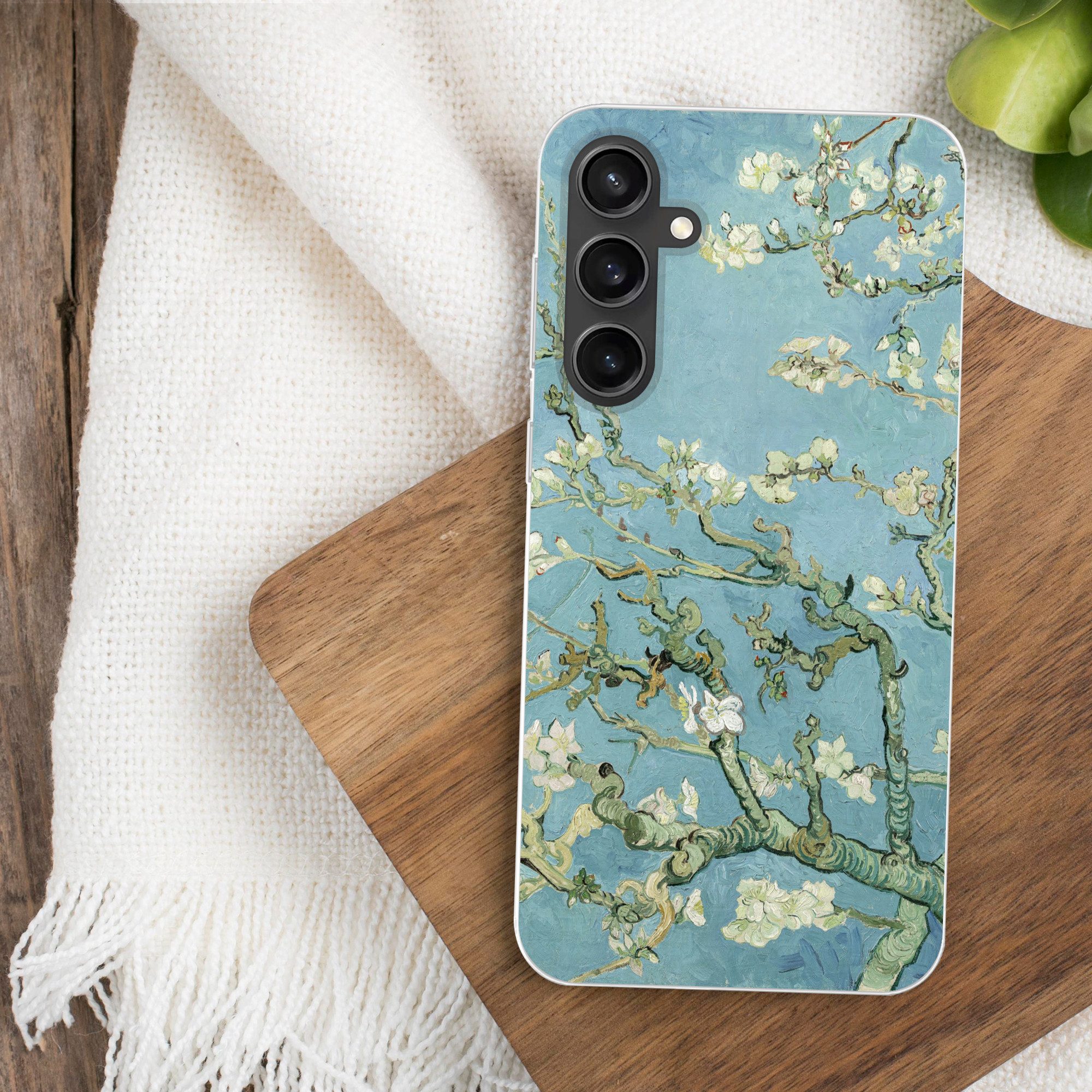 MuchoWow Handyhülle für Samsung Galaxy S23 FE Mandelblüte - Van Gogh - Kunst