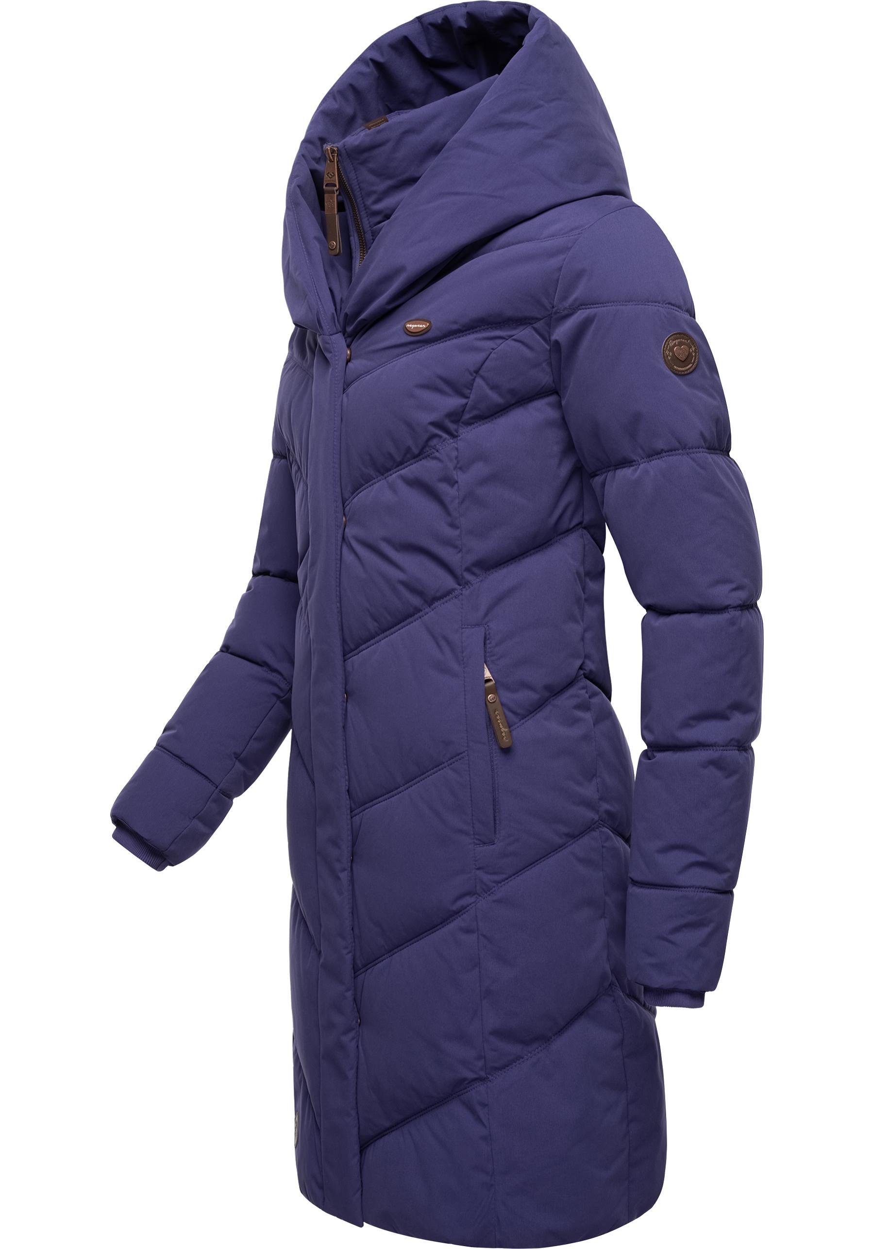 Ragwear Steppmantel Natalka stylischer, gesteppter Winterparka mit gefütterter Kapuze