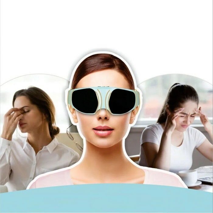 MAVURA Massagegerät HealthyEyes Elektrisches Augenmassagegerät Elektrische 3D Augenmaske Augen Massage Massagegerät Vibration wiederaufladbar