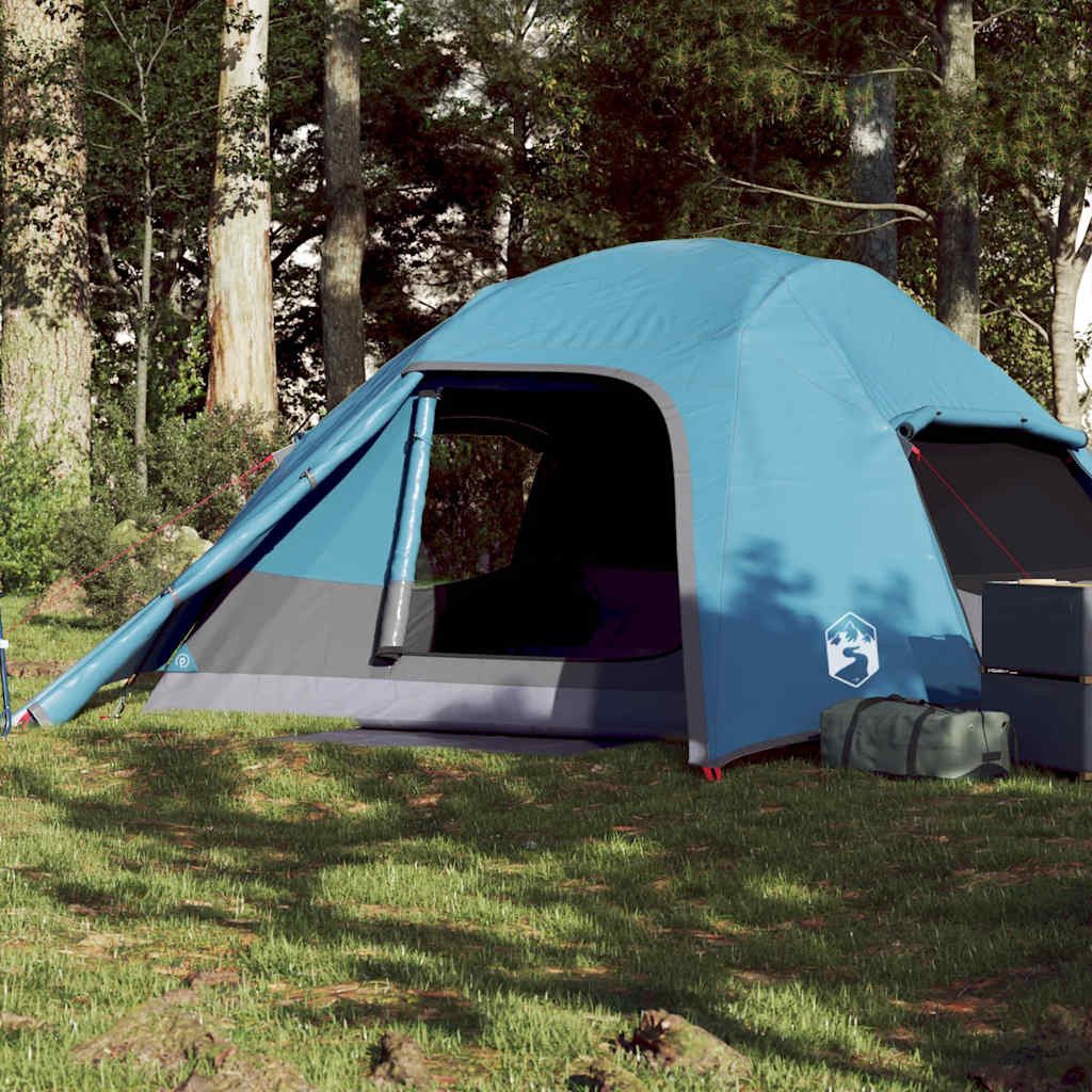 Faltzelt Campingzelt Kuppel 290x320x150 cm Blau