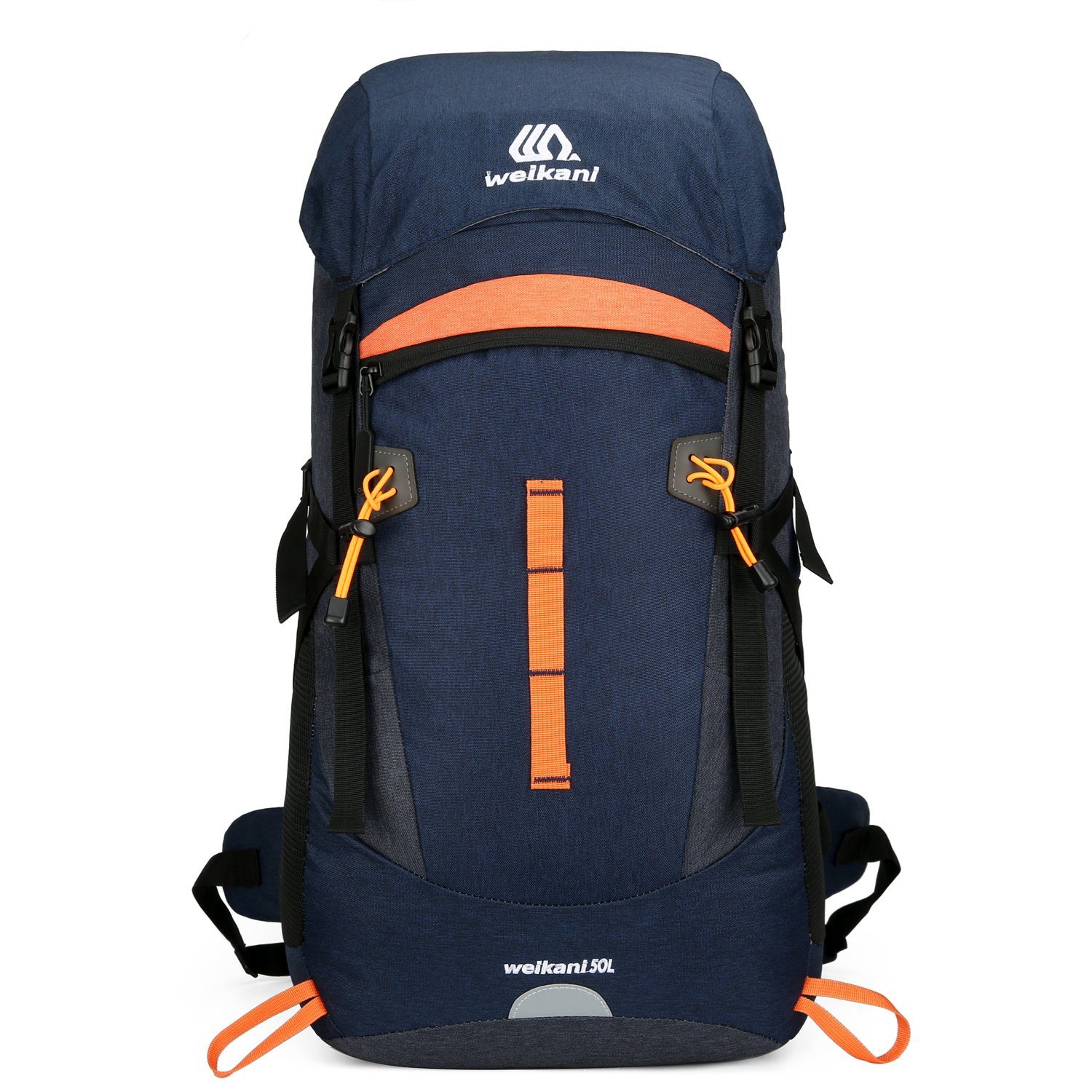 G4Free Wanderrucksack, 50L Wasserdichter Camping Rucksack mit Regenschutz Blau