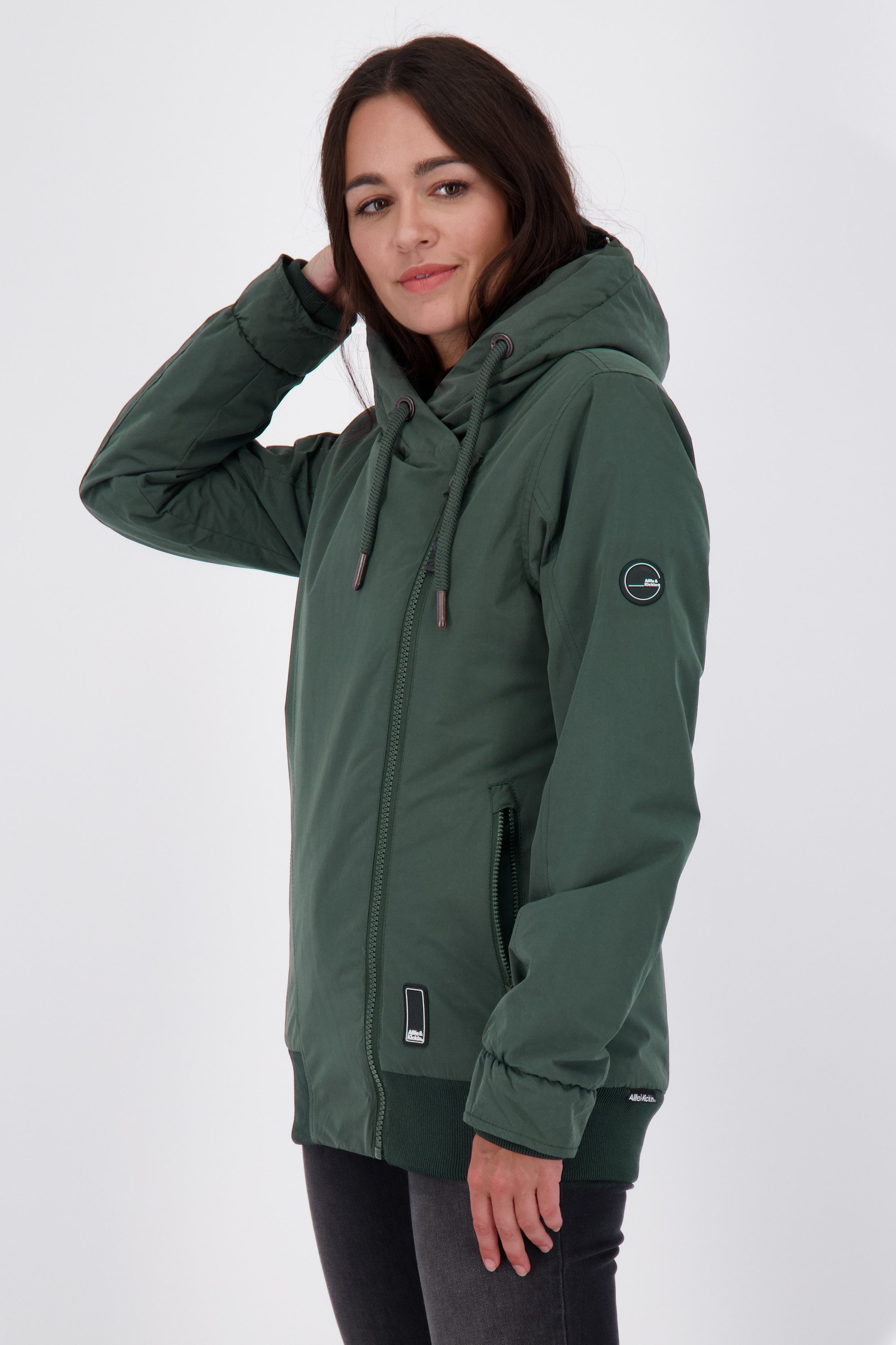 Alife & Kickin Winterjacke KiddoAK A Winterjacken Women CS mit regulierbarer Kapuze