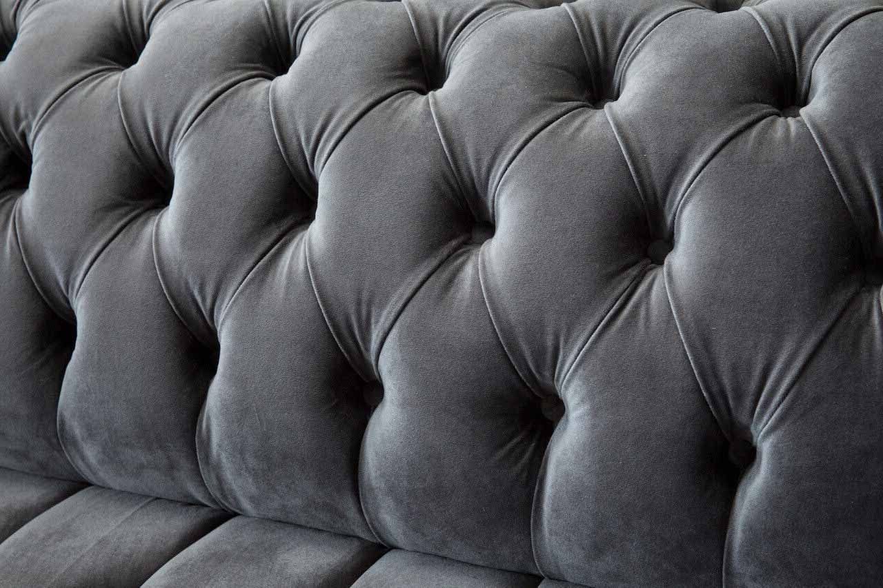 Chesterfield Klassisch Sofa Textil Sofas Wohnzimmer JVmoebel Chesterfield-Sofa, Design