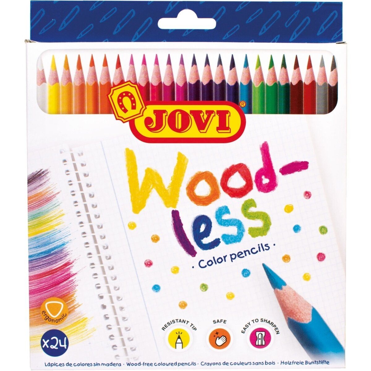 Jovi Buntstift Buntstifte Woodless VE=24 Farben
