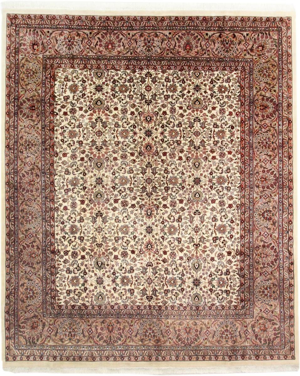 Orientteppich Indo Keshan 247x295 rechteckig, Nain Trading, Höhe: 12 mm Orientteppich, Handgeknüpfter