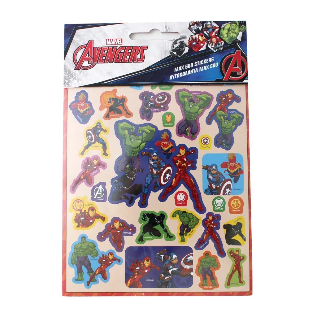 The AVENGERS Kreativset Marvel Avengers Best Team 600-teiliges Aufkleberset für echte