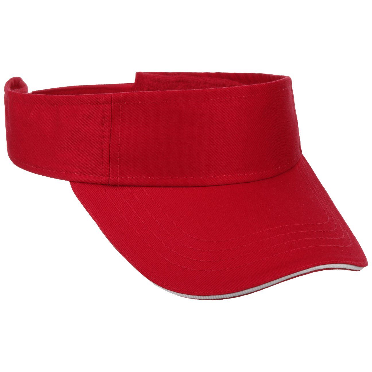 Lipodo Visor (1-St) Sonnenvisor rot mit Made in Schirm, Italy