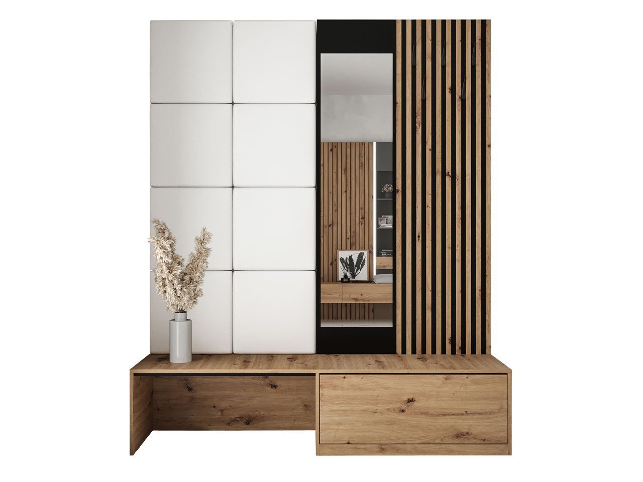 MIRJAN24 Garderoben-Set Premium, (Komplett-Set, Schuhschrank, Spiegel, günstig online kaufen