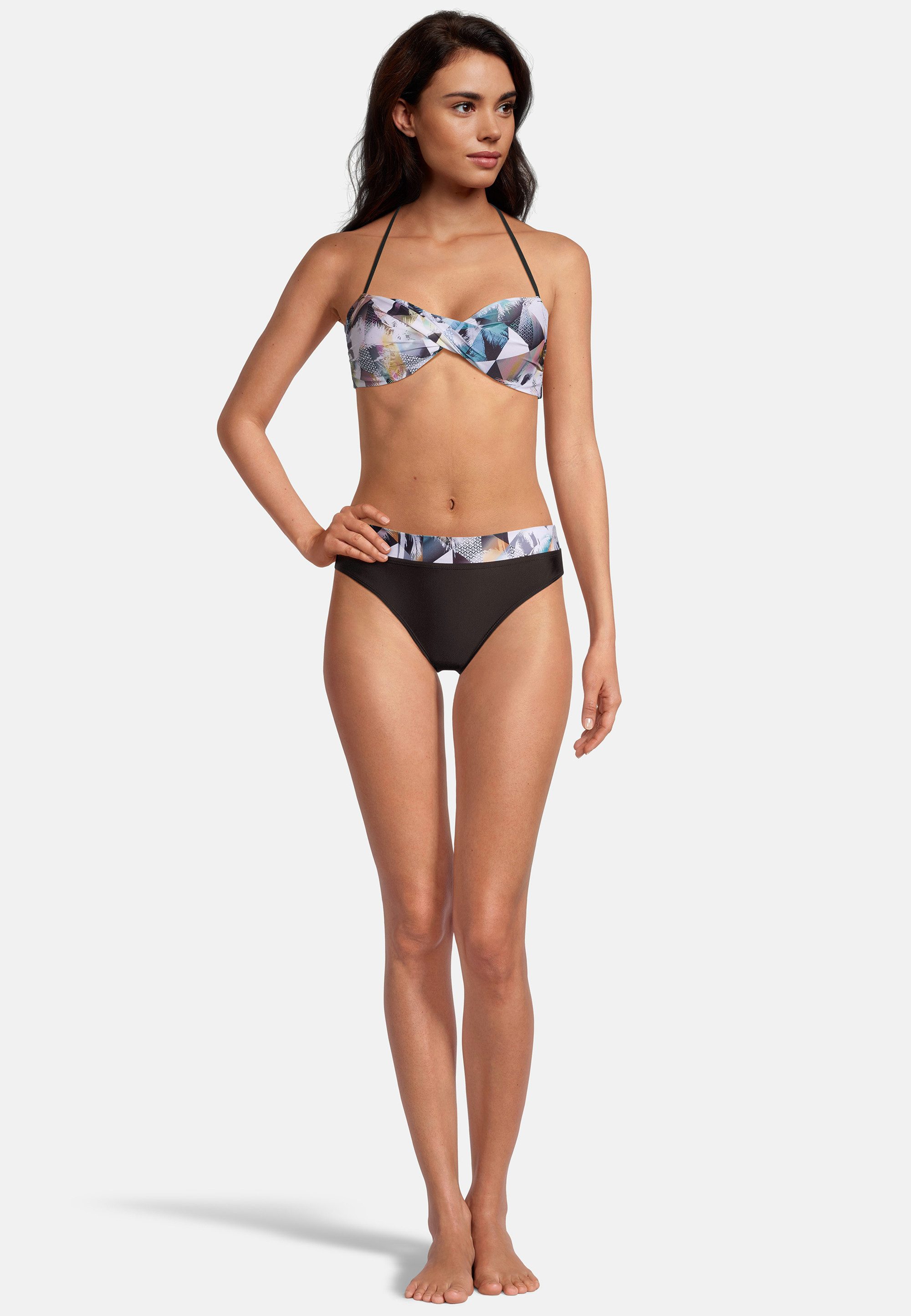 Beco Beermann Triangel-Bikini-Top Heavenly Palms (2-St), mit Wickeloptik und Umschlagbund