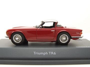 Schuco Modellauto Triumph TR6 Surrey Top geschlossen 1968 weinrot Modellauto 1:43 Schuc, Maßstab 1:43