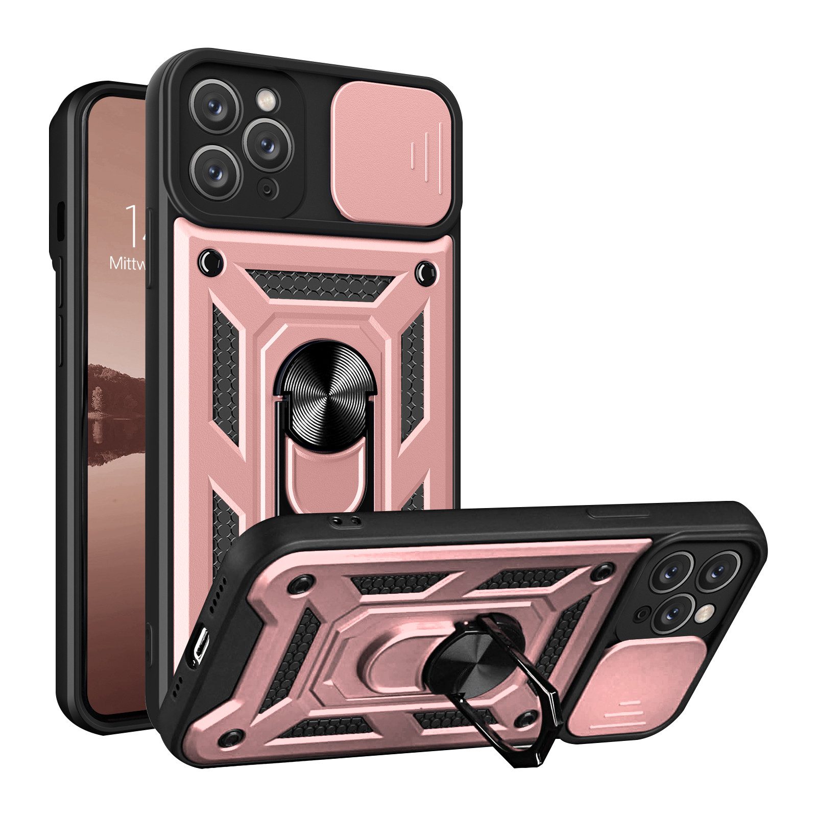 Tec-Expert Handyhülle Outdoor Cover Hülle für Apple iPhone 11 Pro Max 6.5 Zoll, 6.5", Premium Hülle mit Kameraschutz aus verstärktem Polycarbonat