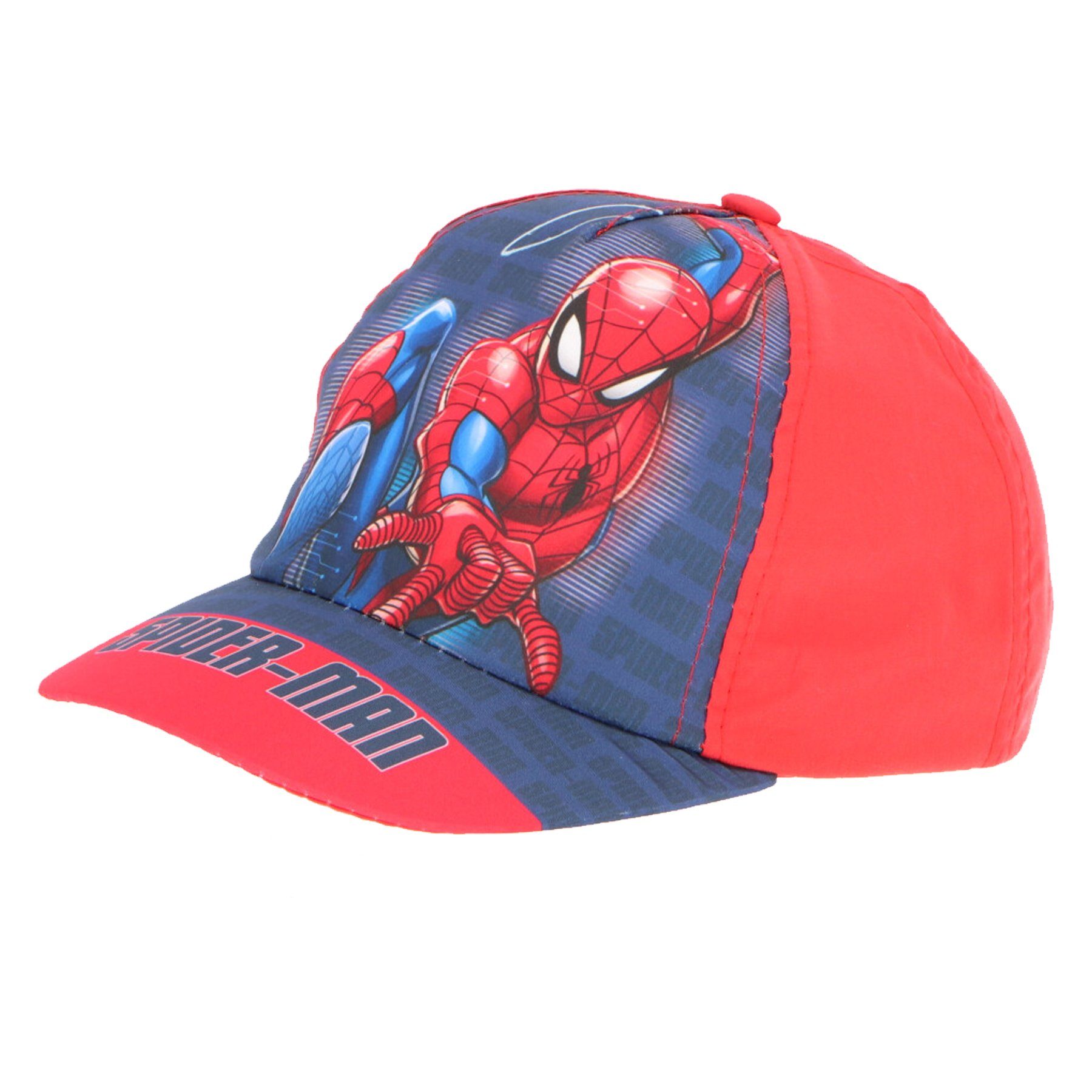 MARVEL Spiderman bis Kinder Mütze Rot Gr. Cap Kappe Baseball Basecap 52 54 Baseball