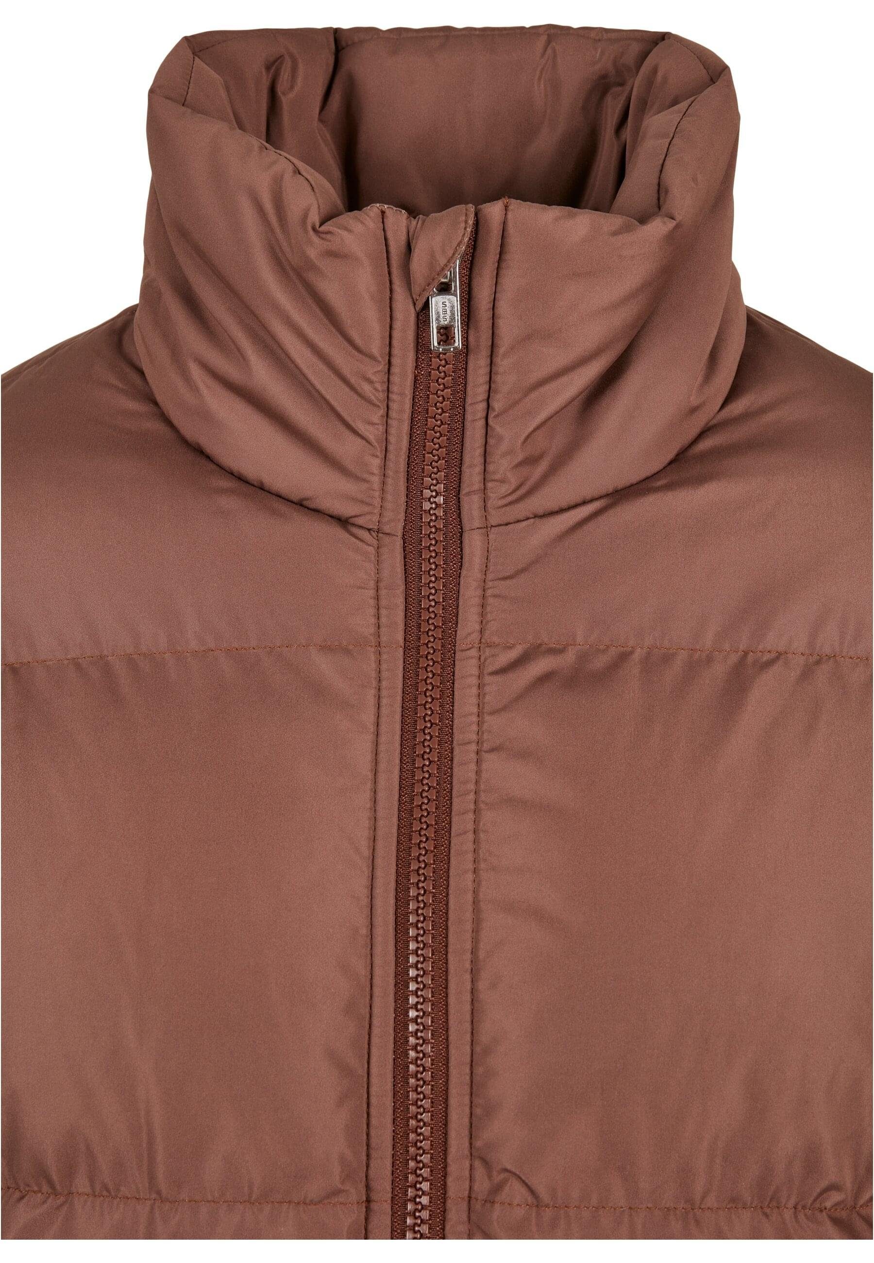 Jacket Short Peached Ladies Damen bark URBAN CLASSICS Winterjacke Puffer (1-St)