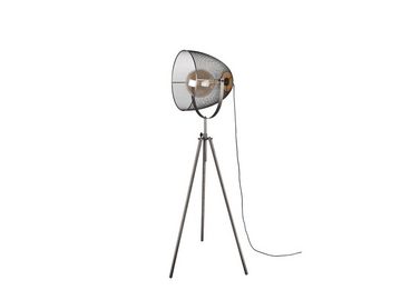 meineWunschleuchte LED Stehlampe, Dimmfunktion, LED wechselbar, Warmweiß, groß Industrial Vintage, ausgefallene Tripod Dreibein für Ecke, Ø69cm